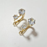 Boucles d'oreilles en zircon européen et américain