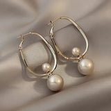 Boucles d'oreilles fascinantes avec perles | Or