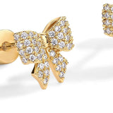 Boucles d'oreilles motif nœud | Or