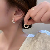 Boucles d'oreilles pendantes en perle ronde