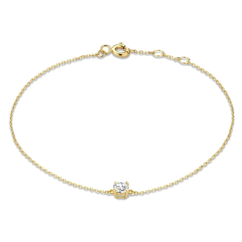 Bracelet Cléa en Pierre | Or Blanc