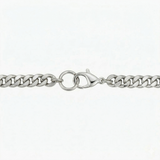 Bracelet Cubain en Or Blanc