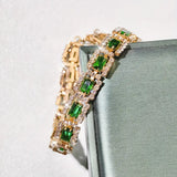 Bracelet Elisa Esmeralda | Or