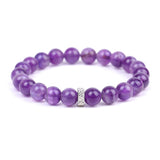 Bracelet « Sandales » avec améthyste | Or