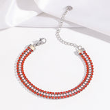 Bracelet Signature Brillant | Or Blanc