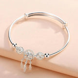 Bracelet attrape-rêves ajustable | Argent