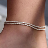 Bracelet avec chaîne pour vacances à la plage | Or