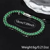 Bracelet avec des pierres d'émeraude | Or