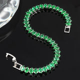 Bracelet avec des pierres d'émeraude | Or