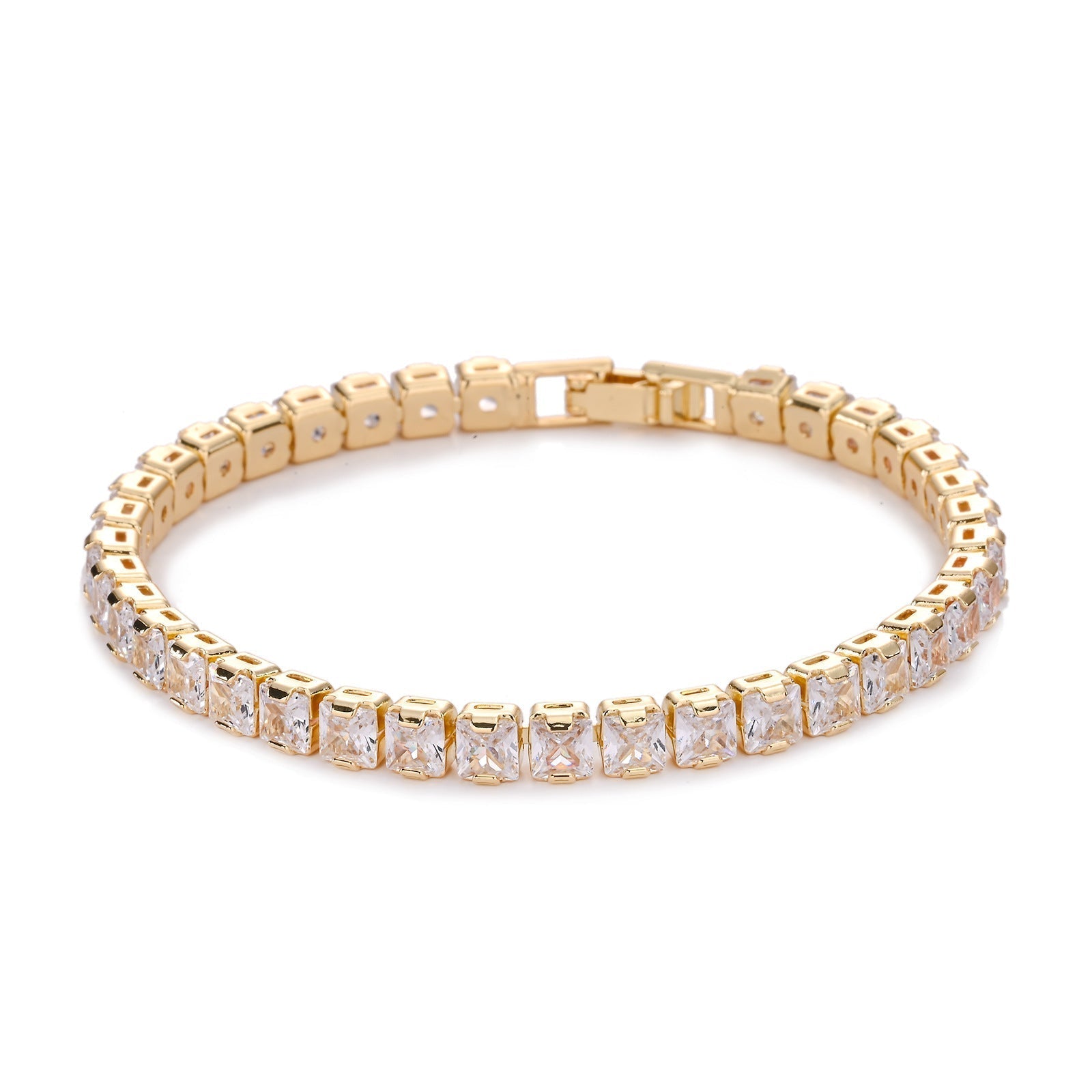 Bracelet de Tennis Carré | Or
