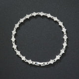 Bracelet de Tennis Classique en Or Blanc
