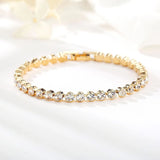 Bracelet de Tennis en Coupe Ronde | Or