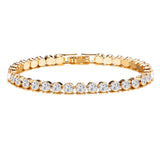 Bracelet de Tennis en Coupe Ronde | Or