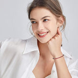 Bracelet de Tennis en Rubis | Or Blanc