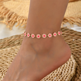 Bracelet de cheville « marguerite » | Or