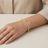 Bracelet de tennis fascinant avec des cristaux