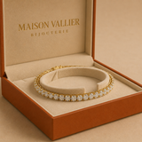 Bracelet de tennis fascinant avec des cristaux