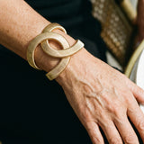 Bracelet doré double élégant