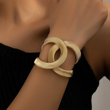 Bracelet doré double élégant