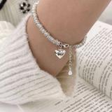Bracelet élégant avec cœur | Argent