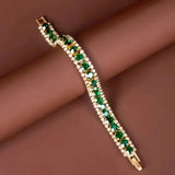 Bracelet en Or et Vert