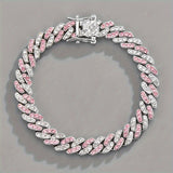 Bracelet en Rosé Arctique Cubain | Or Blanc