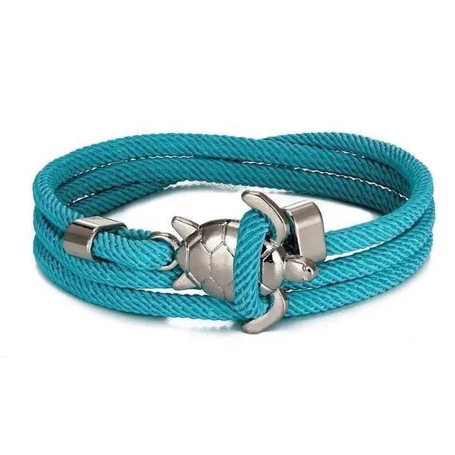 Bracelet fait main avec tortue de mer