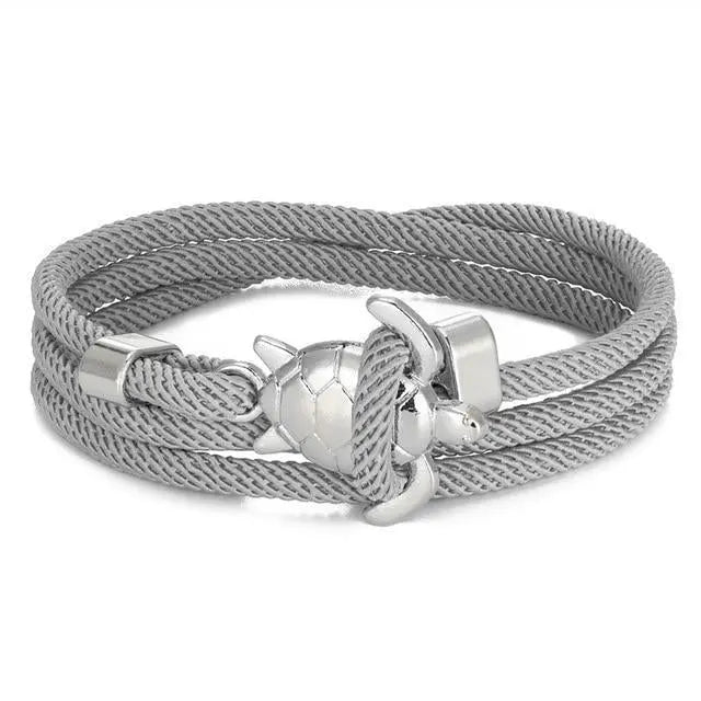 Bracelet fait main avec tortue de mer