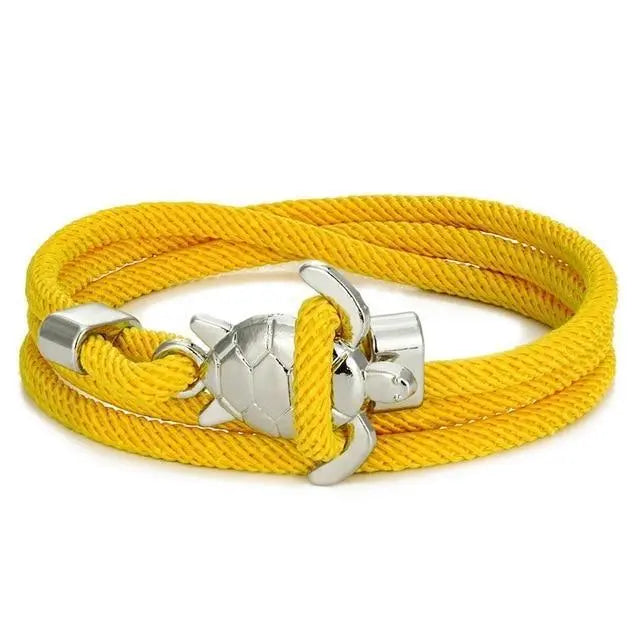 Bracelet fait main avec tortue de mer