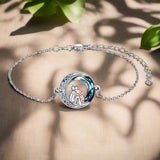 Bracelet réglable avec pendentif en forme de chien | Argent