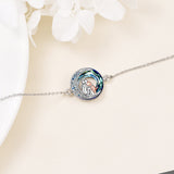 Bracelet réglable avec pendentif en forme de chien | Argent