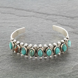 Bracelet rétro avec pierres turquoises