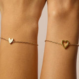 Bracelets Cœur Rayonnant | Or