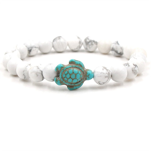 Bracelets exclusifs en pierres naturelles en forme de tortue