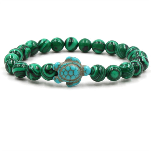 Bracelets exclusifs en pierres naturelles en forme de tortue