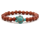 Bracelets exclusifs en pierres naturelles en forme de tortue