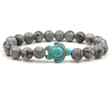 Bracelets exclusifs en pierres naturelles en forme de tortue