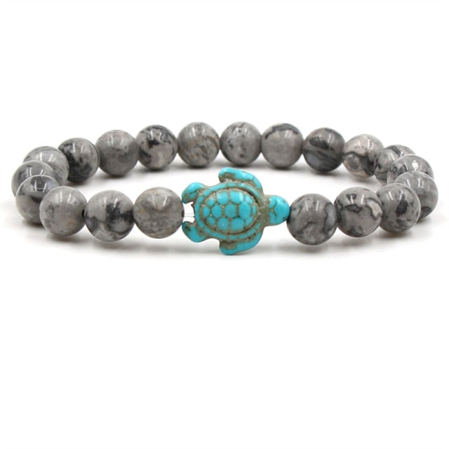 Bracelets exclusifs en pierres naturelles en forme de tortue