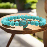 Bracelets exclusifs en pierres naturelles en forme de tortue