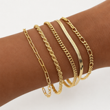 Bracelet set 5 pièces en or