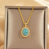 Collier Calysse Azure Bloom | Or