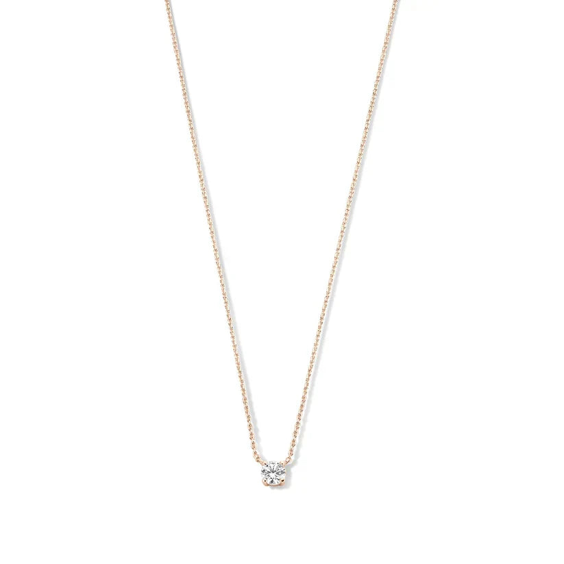 Collier Cléa en Pierre | Or Blanc