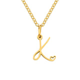 Collier Initial Coeur | Or