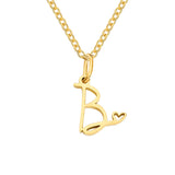 Collier Initial Coeur | Or