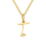 Collier Initial Coeur | Or