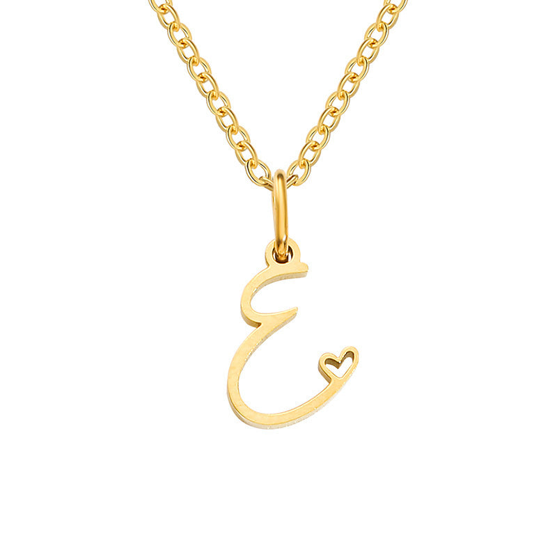 Collier Initial Coeur | Or