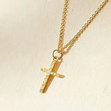 Collier Initial Croisé | Or