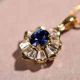 Collier Or Bleu