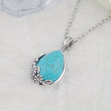 Collier Pendentif Ornement Serelle | Or Blanc