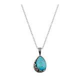 Collier Pendentif Ornement Serelle | Or Blanc